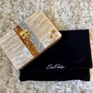BRAND NEW Eddie Parker clutch with Leather Strap